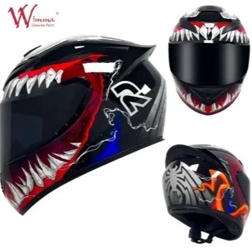 Wholesale Price Custom Logo Helmets Factory manufacturer DOT Full Face Moto Helmet with Washable Lining Motorcycle helme