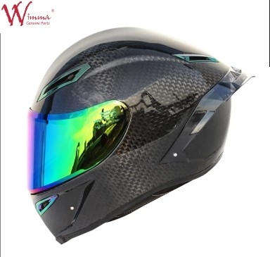 Casco per motociclisti in fibra di carbonio retrò Ottima ventilazione Comodità e forma