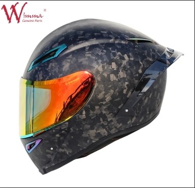 Casco per motociclisti in fibra di carbonio retrò Ottima ventilazione Comodità e forma