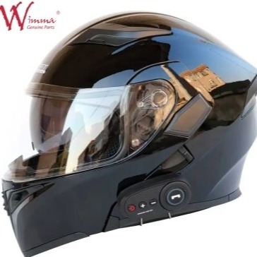 Casco per motociclette a faccia intera Bicicletta elettronica a prova di vento a prova di nebbia con prese d'aria regolabili