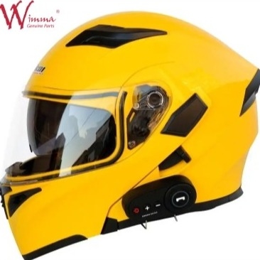 Casco per motociclette a faccia intera Bicicletta elettronica a prova di vento a prova di nebbia con prese d'aria regolabili