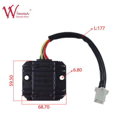 Rettificatori per regolatori per motocicli impermeabili a 5 pin di alluminio fine SK200FX200