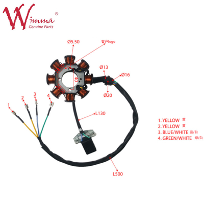 Motorcycle Magneto Stator Coil Stator Comp Ricambi Accessori XY200GY6 Wimma Rame