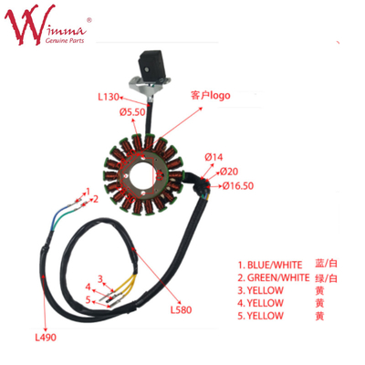 Motorcycle Stator Coil Stator Comp TKCR5250 Motociclo parti elettriche ISO9001 elencato