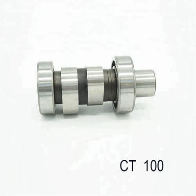 Camshaft Motore di motocicletta Ricambi Bajaj Ct 100 Acciaio nero argento ISO9001 elencato